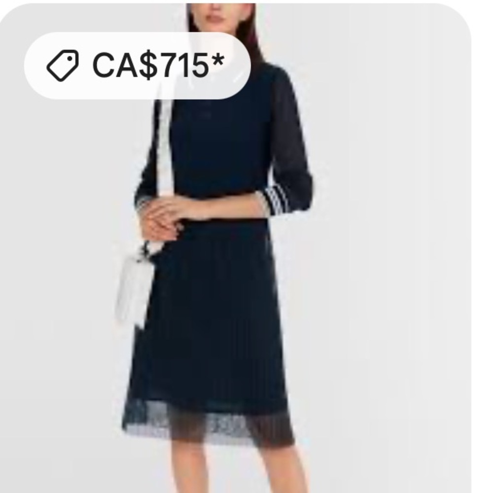 Marc Cain Navy Button-Up Dress - Elevated Streetwear- Size XL - Picture 12 of 12